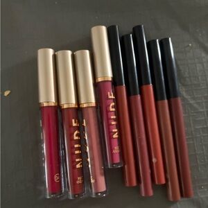 Lip Gloss Set - Red, Pink, Brown
